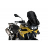 PUIG Plexi štít PUIG RACING WITH SUPPORT + PROTECTION 3178F tmavá dymová