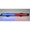 Gumové výstražné LED svetlo vonkajšie, modro-červené, 12/24V, 340mm
