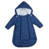 Kombinézka s kapucňou do autosedačky, kočíka Lux Baby Nellys ®prošívaná - granát 68 (3-6m)