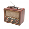 SAL Prenosné retro rádio s multimediálnym prehrávačom, Bluetooth reproduktorom, 3-pásmovým rádiom, prehr