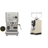 Profitec GO, brushed stainless steel + Eureka Mignon Specialita, CR cream