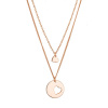 Pozlátený strieborný set náhrdelníkov pre mamičku a dcéru 62047 rose gold