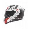 Prilba N401 Crower, NOX (biela, čierna, červená) 2025 M