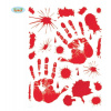 Halloween dekorácie - krvavé nálepky, 30x39 cm - GUIRCA