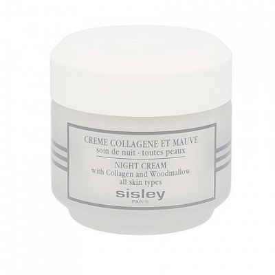Sisley Night Cream With Collagen And Woodmallow noční krém pro všechny typy pleti 50 ml pro ženy