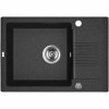 Laveo CELIA granitový drez 65 x 44 cm, čierny SBC_713T