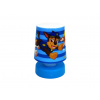 Textilomanie LED detská nočná lampička PAW PATROL 11 cm modrá