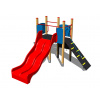 Playground System DETSKÉ IHRISKÁ - zostava s dvojitou šmýkačkou a šplhaním