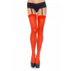 Plus veľkosť číre pančuchy červená - Leg Avenue Plus Size Sheer Stockings Red, dámske pančuchy