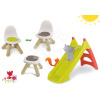 Smoby set Piknik stolík s dvoma stoličkami KidChair a šmykľavka Toboggan XS s vodou 880200A-9