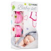 T-tomi Baby set - bambusová osuška + kočíkový kolíček Hearts