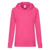 Ladies Lightweight Hooded Sweat , white, S Farba: fuchsia, Velkost: XXL