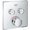 Grohe GROHTHERM SMARTCONTROL podomítková termostatická baterie, pro 2 spotřebiče, Water Saving, chrom