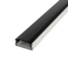 LEDprodukt LED lišta povrchová - SIMPLE biela Dĺžka: 1m, Typ krytky: Čierna krytka zaklapávacia (difúzor)