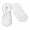 New Baby dojčenské bavlnené ponožky s volánikom biele