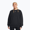 Dámska mikina Under Armour Rival Fleece OS Crew black/white (L)