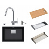 Franke KNG 110-52 onyxový drez + faucet + dávkovač (Franke KNG 110-52 onyxový drez + faucet + dávkovač)