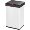 Hailo Big-Box Swing L 8401310 odpadkový kôš, 35 l, ocelový plech, (š x v x h) 339 x 545 x 260 mm, biela, čierna, so samozatváracím vekom, 1 ks; 8401310