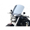 Loster 1 MS - Vysoké plexisklo pre Yamaha XV 1700 Road Star Warrior 2002-2010, Farba plexiskla svetlo dymové, Farba montážnej sady Strieborná