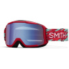 Smith Daredevil - Crimson Swirled/Blue Sensor Mirror Antifog uni