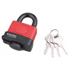 Extol Premium 8857550 Zámok visací vodeodolný poplastovaný, 4 kľúče, 50mm