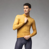 ALÉ Cyklistický dres s dlhým rukávom zimný - PR-E FOLLOW ME 2.0 - žltá 3XL