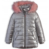 Dievčenská zimná bunda LEMON BERET PURPOSE strieborná Veľkosť: 92-98