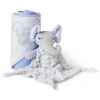 INTERBABY | SET - OSUŠKA froté 100x100 SLONÍK + PRÍTULKA - modrá