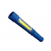Pracovné svietidlo LED COB + SMD, napájanie 3xAAA, modrá