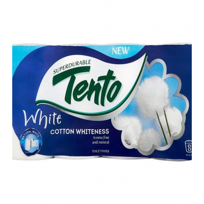 Tento Toaletný papier Cotton Whiteness 8ks