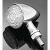 Smerovky s koncovým svetlom ALL IN ONE - LED, E-mark, chróm (2ks)