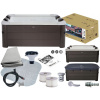 Pevný štvorcový hydromasážny bazén MSpa 850 l (Panel Garden Spa Hydromassage MSpa Tribeca 6 People F-TR062W MODEL 2025)