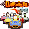 CUKROVÁ TLAČ jedlý obrázok na tortu Cukrová hmota Mačka Garfield Kart Hra + MENO