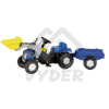 Šľapací nakladač s prívesom New Holland T7040