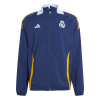 adidas Real Madrid Anthem Jacket 2024 2025 Adults Navy/Orange XL