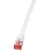 LogiLink CF2111S RJ45 sieťové káble, prepojovacie káble CAT 6 U/FTP 20.00 m biela pozlátené kontakty 1 ks; CF2111S