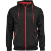 Build your Brand Bunda větrovka BY 016 COT56001681400-black/red XS Černá/červená