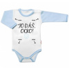 Baby Nellys Body dlhý rukáv s vtipným textom Baby Nellys TO DÁŠ OCKO kluk