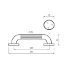 Nimco Plastová rukoväť 230x35 mm BM 1035M-05