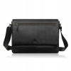 Pánska kožená taška na notebook cez rameno čierna Paolo Peruzzi IM-03-BL