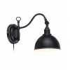 Nástenná lampa Marxlojd Ekelund kovová čierna E27 104636 (Nástenná lampa Marxlojd Ekelund kovová čierna E27 104636)