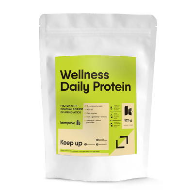 KOMPAVA Wellness Daily Protein Príchuť: jahoda-malina, forma: Instantná - prášková