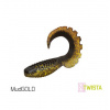 Umělá nástraha Delphin Twista UVs 8cm_MudGold_5ks