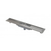 Alcadrain Odtokové žľaby - Sprchový žľab Professional Low 75 cm, s okrajom pre plný rošt, zvislý odtok, nerezová APZ1106-750
