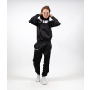 TUTA ROMA CON CAPPUCCIO POLARFLEECE NERO/BIANCO Tg. XS