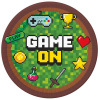 Papierové tanieriky Game on 6 ks 18 cm