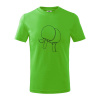Rakety na stolný tenis jedným ťahom - Tričko detské bavlnené - 122 cm/6 rokov ( Apple Green )