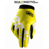Rukavice 100% I-Track Neon Yellow