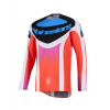 Dres TECHSTAR KNIF, ALPINESTARS (světle šedá/oranžová fluo/černá) 2026 L