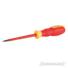 VDE Soft-Grip Electricians Screwdriver Slotted - 0.8 x 4 x 100mm Silverline